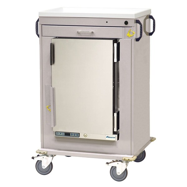 Harloff MH Emergency Cart with 1.8 Cubic Feet Medical Grade Refrigerator, One Drawer, Breakaway Lock MH4100B - main